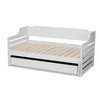 Baxton Studio Jameson and White Finished Expandable Twin Size to King Size Daybed 167-10734